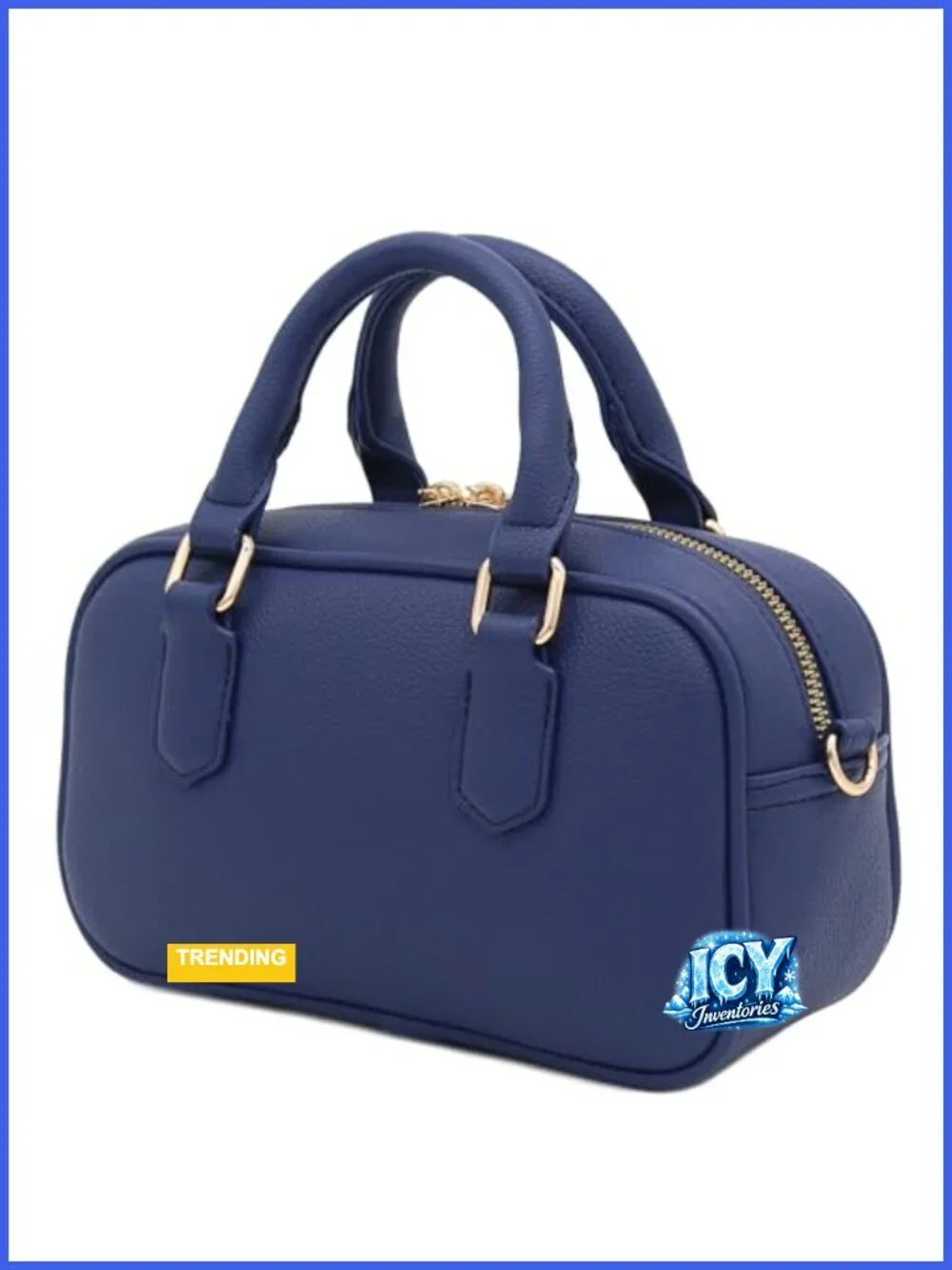 Mini PU Leather Satchel Purse Top Handle Crossbody with Adjustable Strap